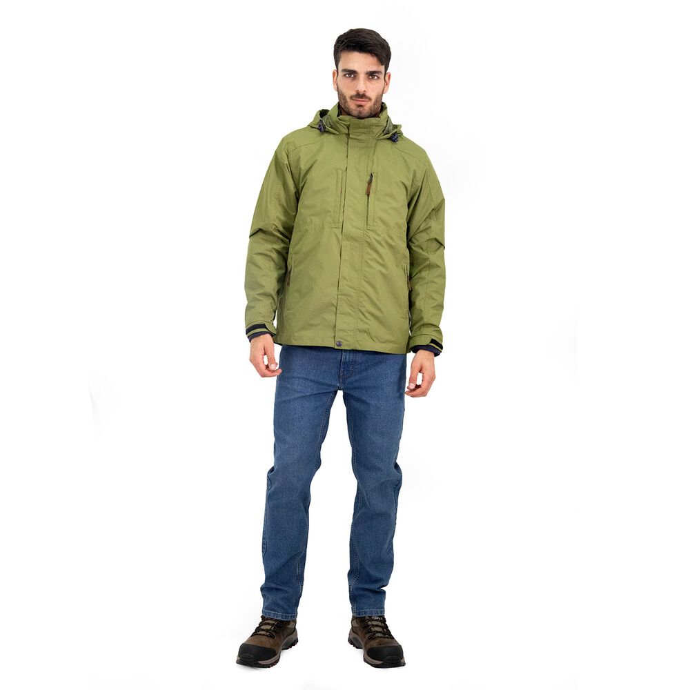 Parka Desmontable Quebec Ottawa 3 En 1 Verde Oliva image number 4.0
